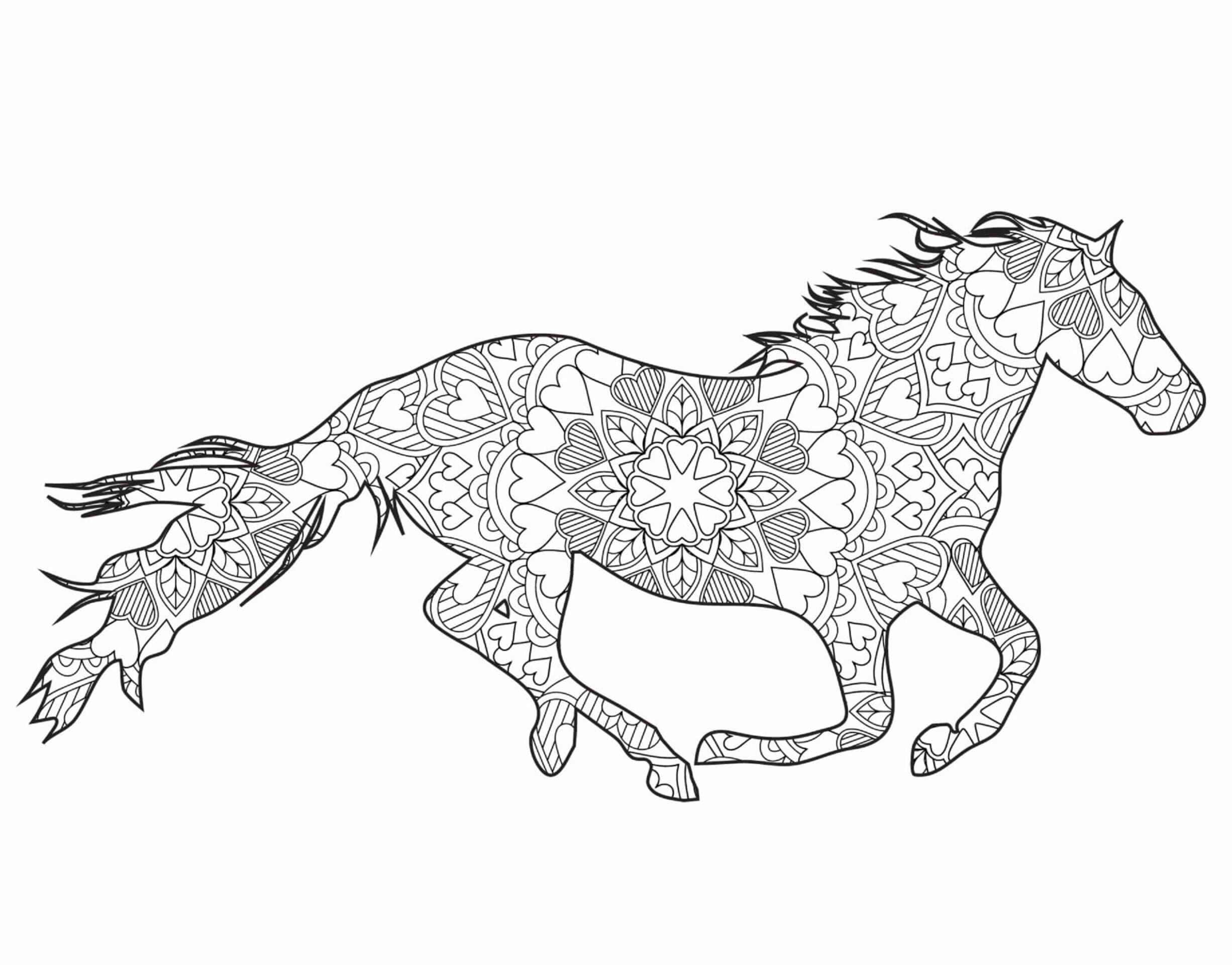Mandalas Cheval 29